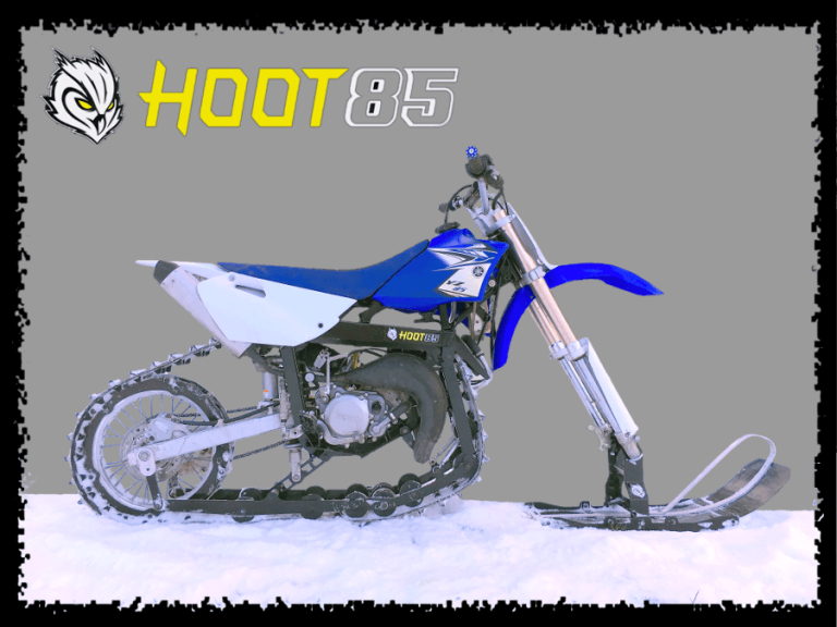 HootBikes YZ85 Track Conversion Kit for All Season Use Snow Bike